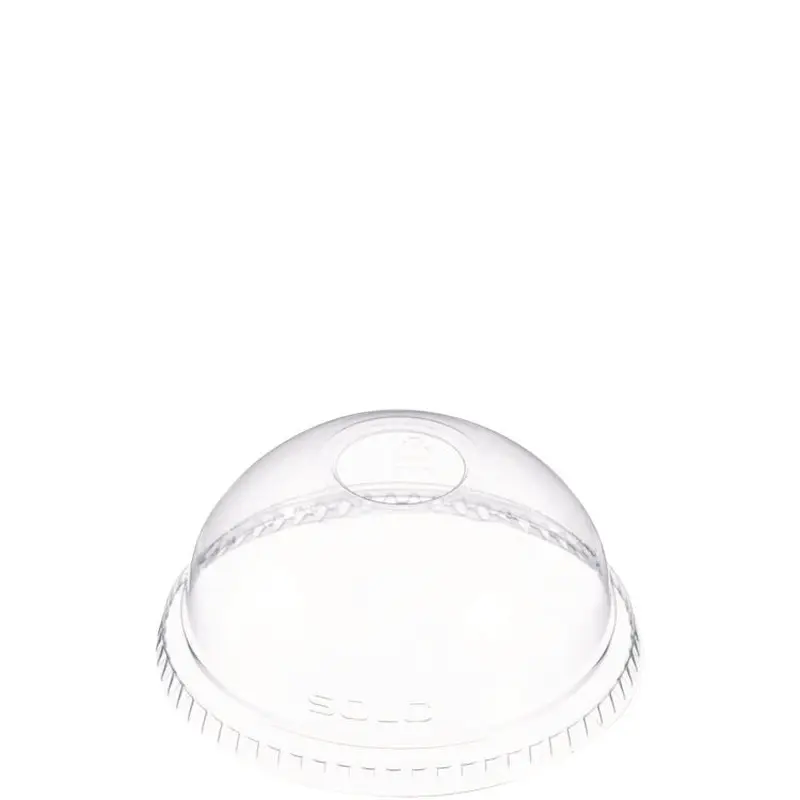 Dome-Top Cold Cup Lids, Fits 16 oz, Clear, 1,000/Carton
