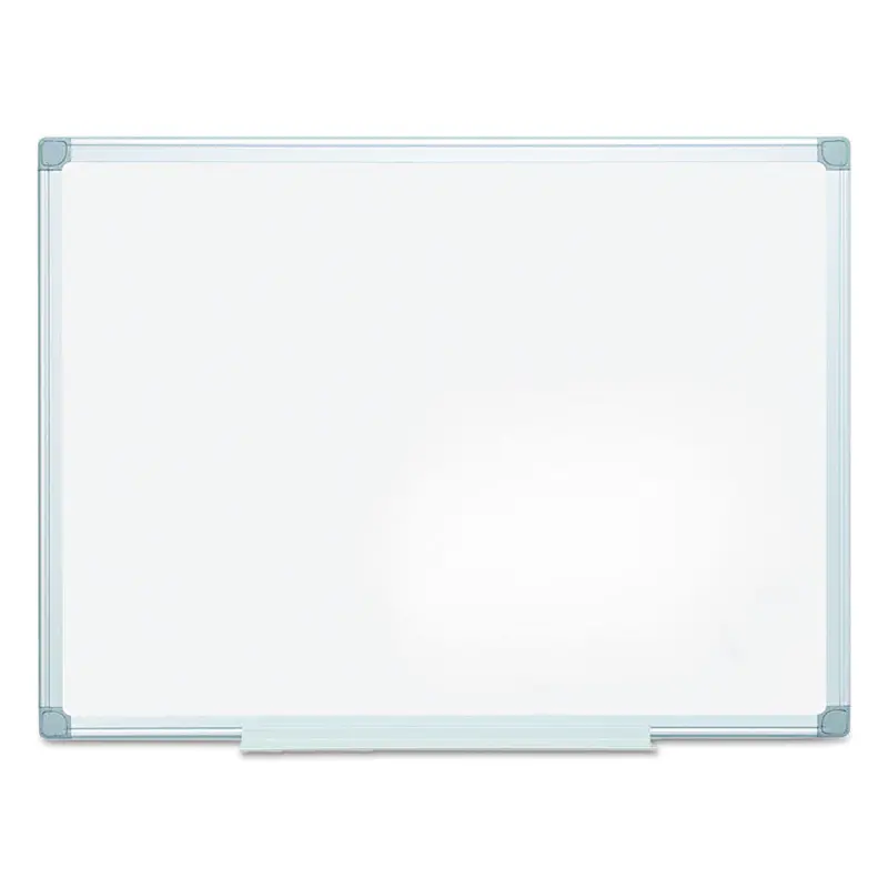 Earth Silver Easy-Clean Dry Erase Board, Reversible, 48 x 36, White Surface, Silver Aluminum Frame