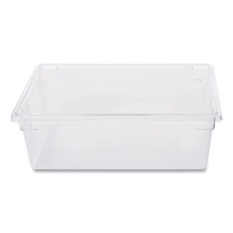 Food/Tote Boxes, 12.5 gal, 26 x 18 x 9, Clear, Plastic