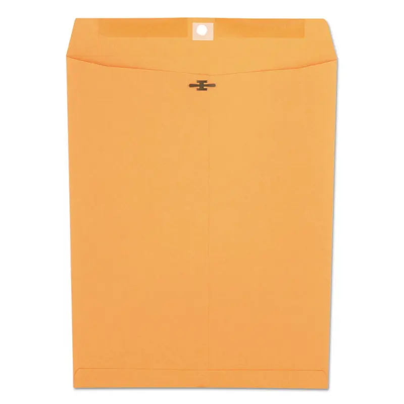 Kraft Clasp Envelope, 32 lb Bond Weight Kraft, #97, Square Flap, Clasp/Gummed Closure, 10 x 13, Brown Kraft, 100/Box