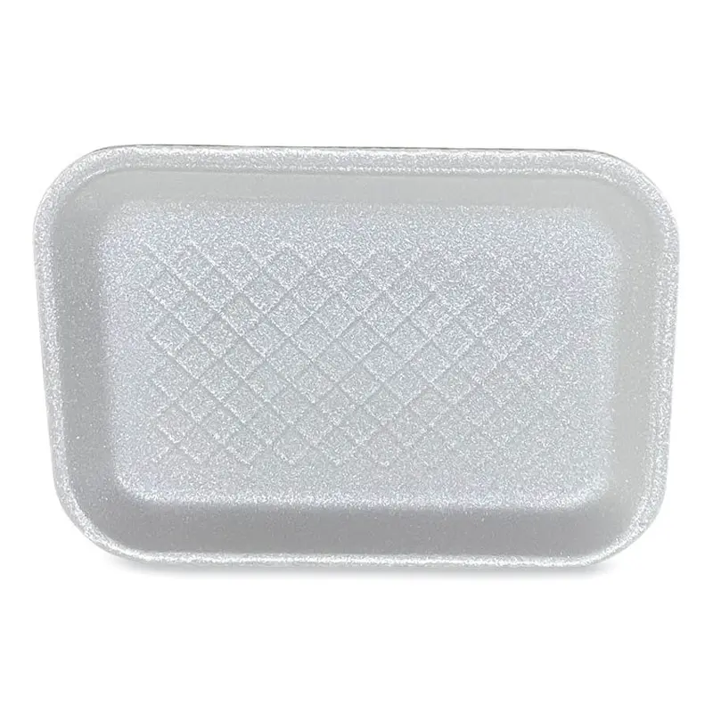 Meat Trays, #2S, 8.5 x 6 x 0.7, White, 500/Carton