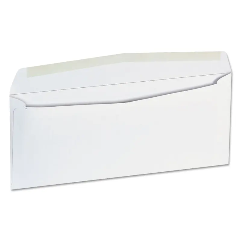 Open-Side Business Envelope, #9, Square Flap, Gummed Closure, 3.88 x 8.88, White, 500/Box
