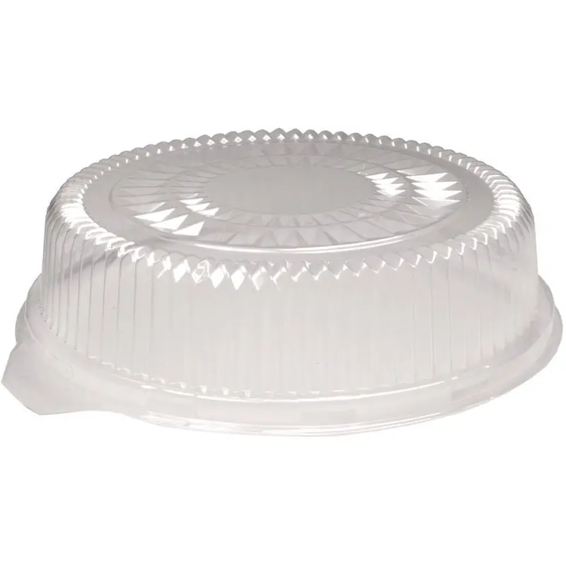 Plastic Dome Lids, Embossed, Fits 4012/4013, 12  Diameter, 25/Carton