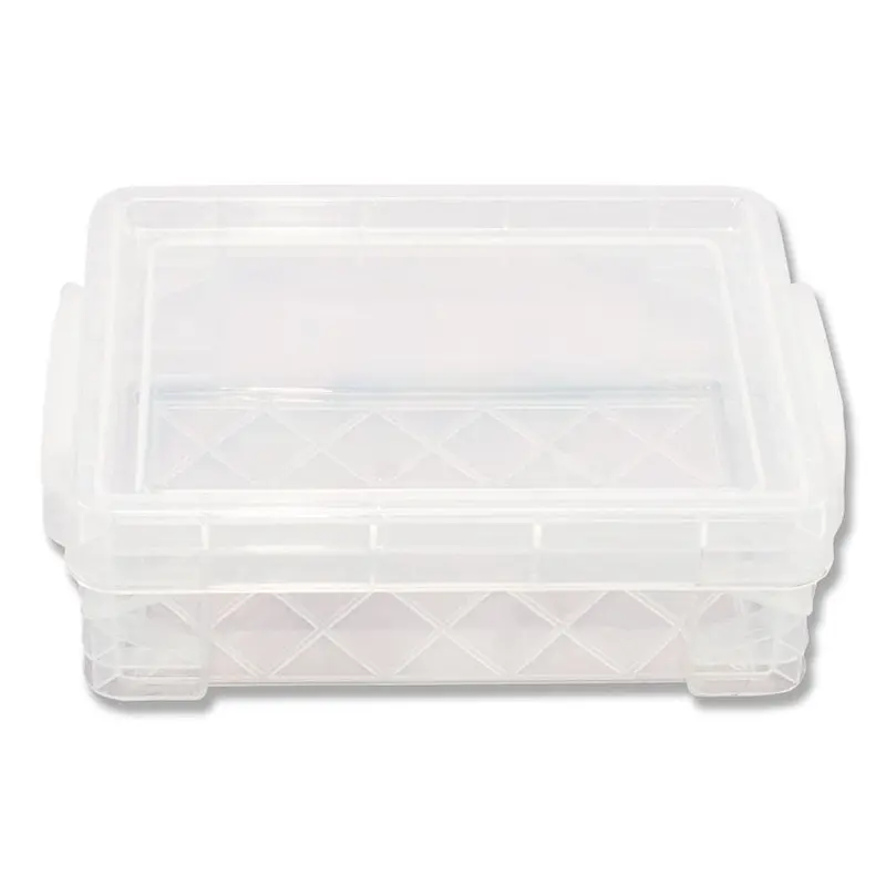 Super Stacker Crayon Box, Plastic, 4.75 x 3.5 x 1.6, Clear