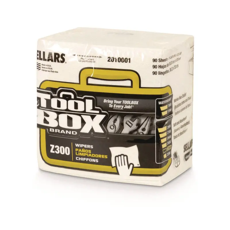 Z300 Quarterfold Wipers, 1-Ply, 11.87 x 13, White, 12/Carton