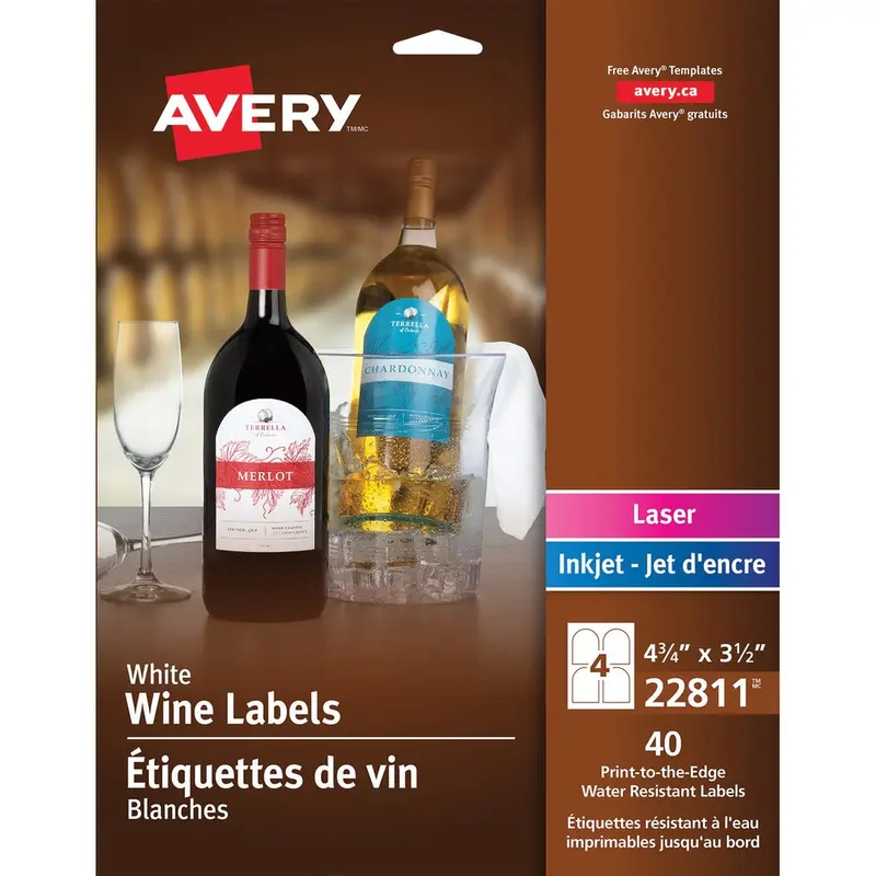 Avery® Print-to-edge Water-resistant Labels