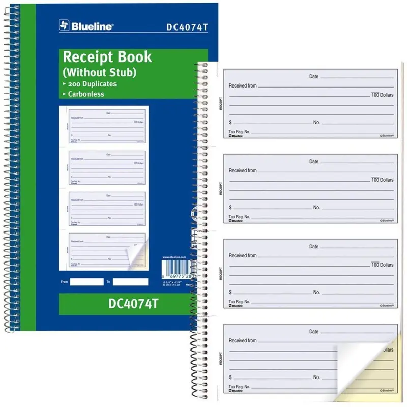 Blueline Receipt Book