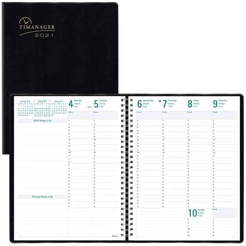 Blueline Five Days English Appointment Planner