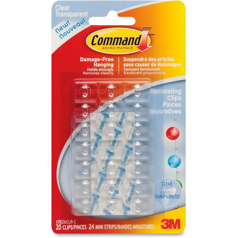 Command Decorating Clips, 17026CLR-C