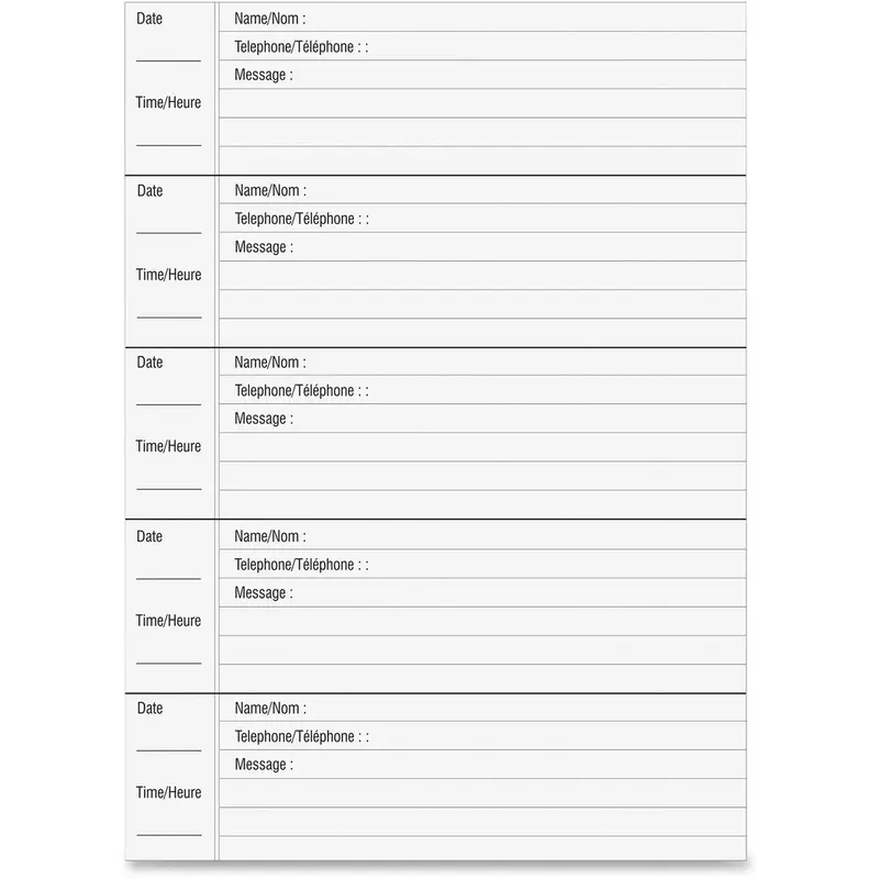 Hilroy 46215 Voicemail Log Book