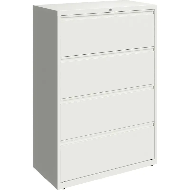 Lorell 36" White Lateral File - 4-Drawer