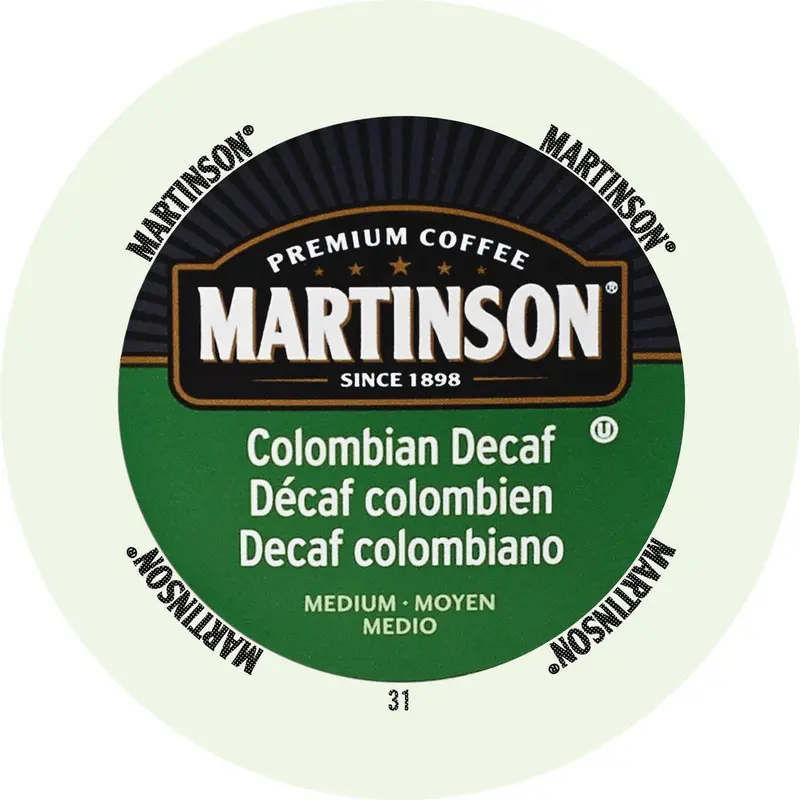 Martinson Colombian Decaf Medium Roast Coffee K-Cup