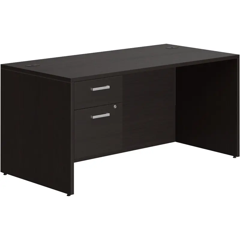 Offices To Go Ionic Single Pedestal Desk 60"W x 30"D x 29"H Dark Espresso
