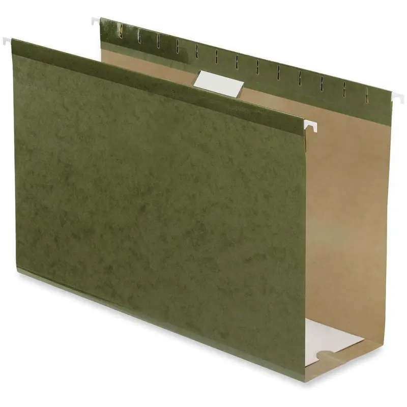 Pendaflex Standard Hanging Folder - 4" Folder Capacity - Legal - 8 1/2" x 14" Sheet Size - Standard Green - Recycled - 25 / Box