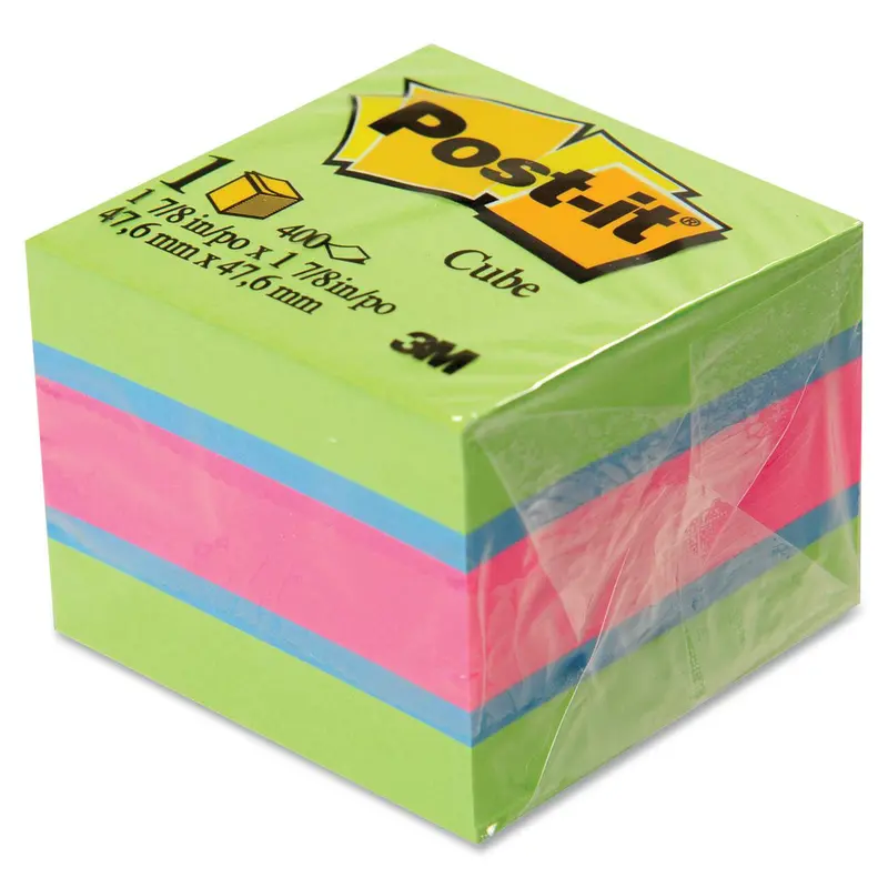 Post-it® Bright Colors Memo Cube