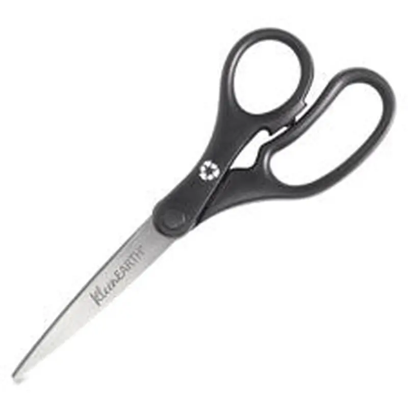 Recycled Basic Scissors, Straight, 8", 3/PK, Black