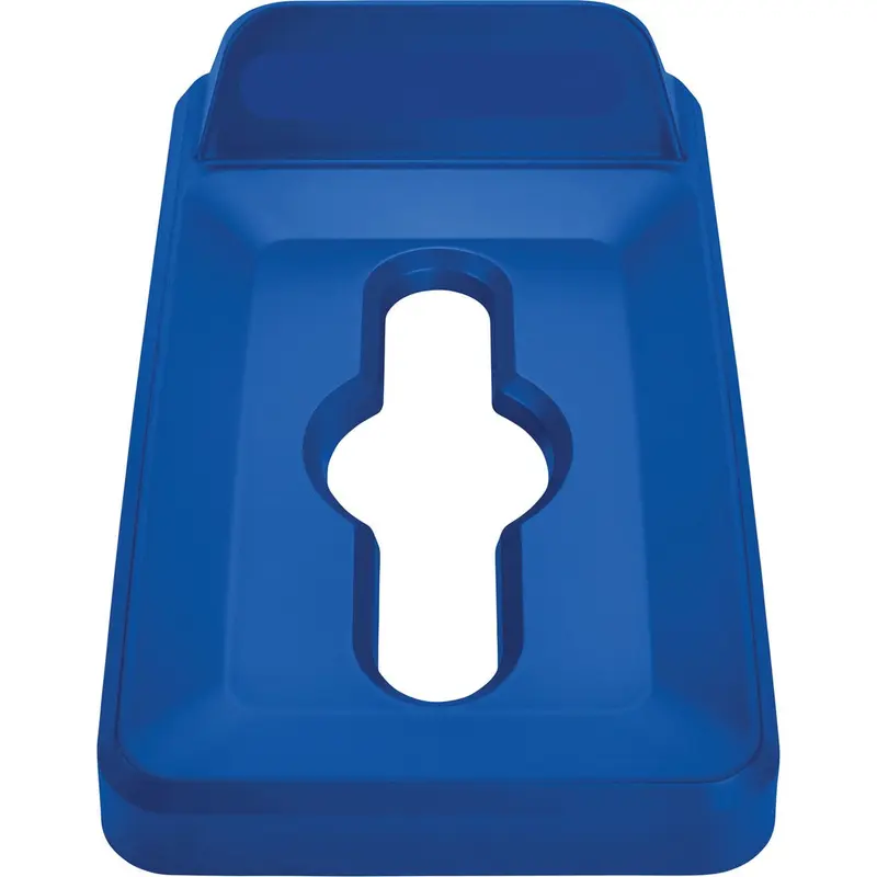 Rubbermaid Commercial Slim Jim Vertical Lid Mixed Recycling Blue