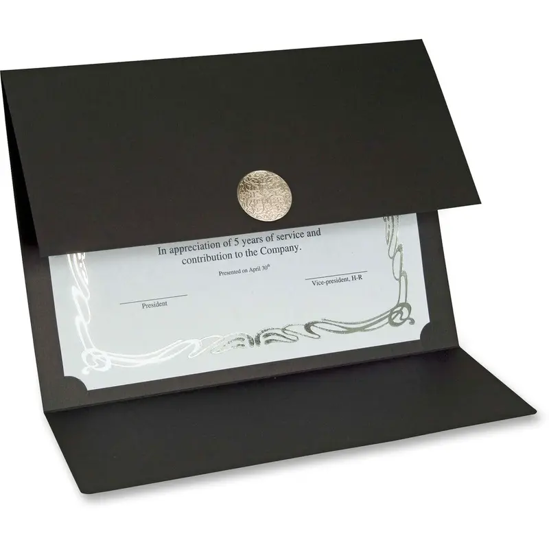 St. James® Elite Medallion Fold Certificate Holders with Silver Medallion