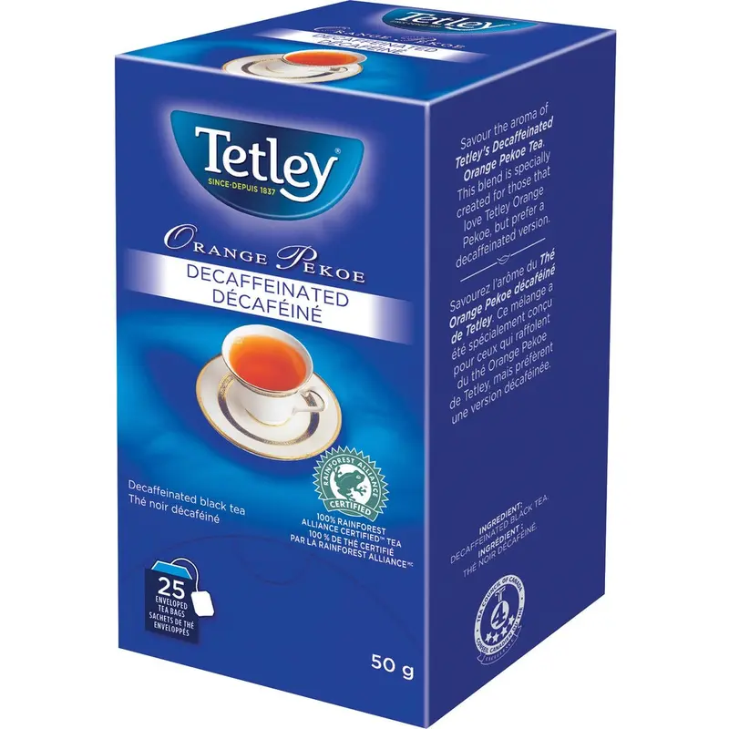 Tetley Decaffeinated Orange Pekoe