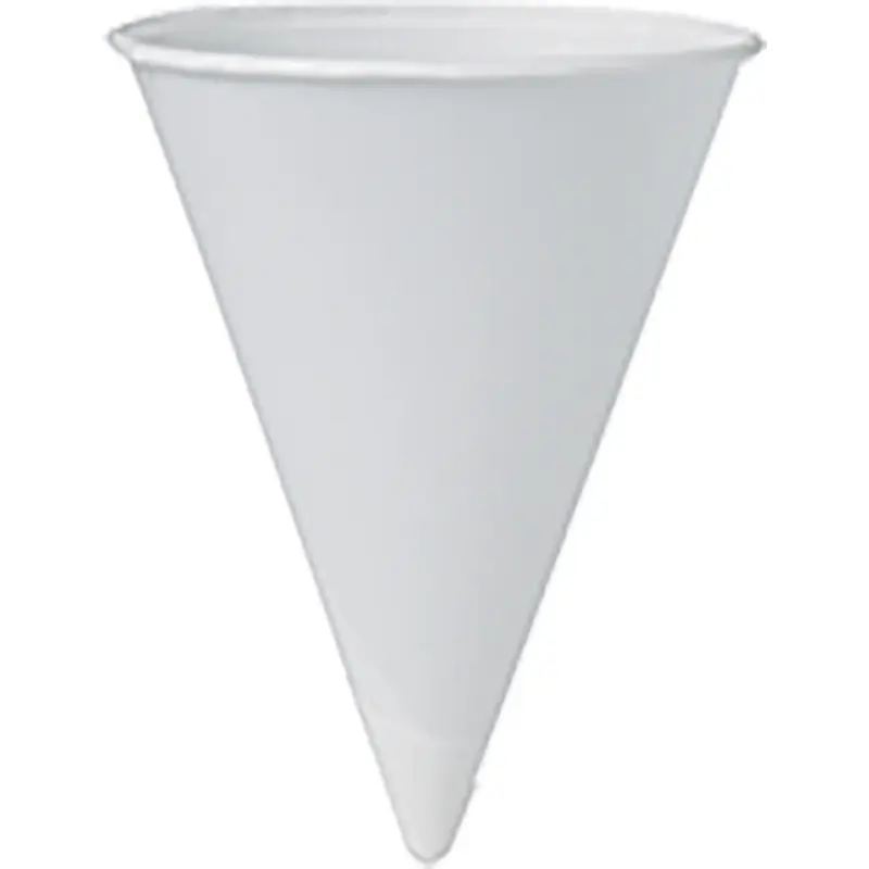 Unisource Solo Paper Cone Water Cups - Cone - 200 / Pack - White - Paper - Water, Cold Dr