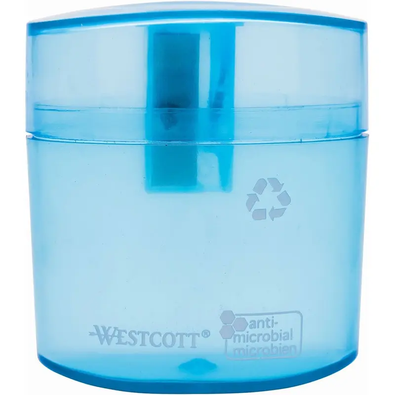 Westcott KleenEarth Antimicrobial Student Single-Hole Pencil Sharpener