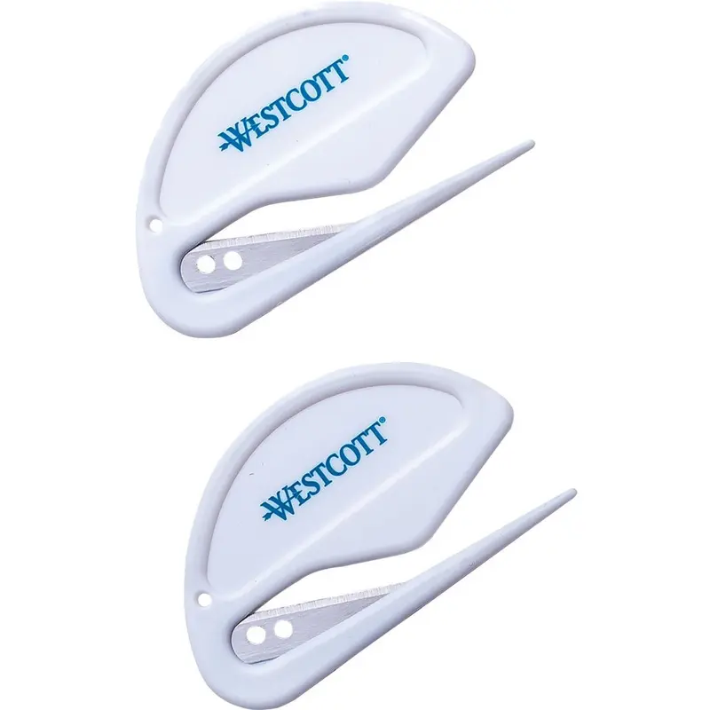 Westcott Mini "Zip" Style Letter Opener - 2 Pack
