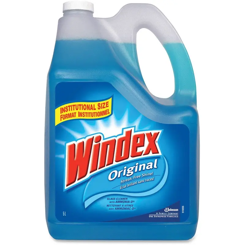 Windex® Glass & Multi-Surface Cleaner 5 L - Streak-free, Phosphate-free, Film-free Bottle - 1 Each