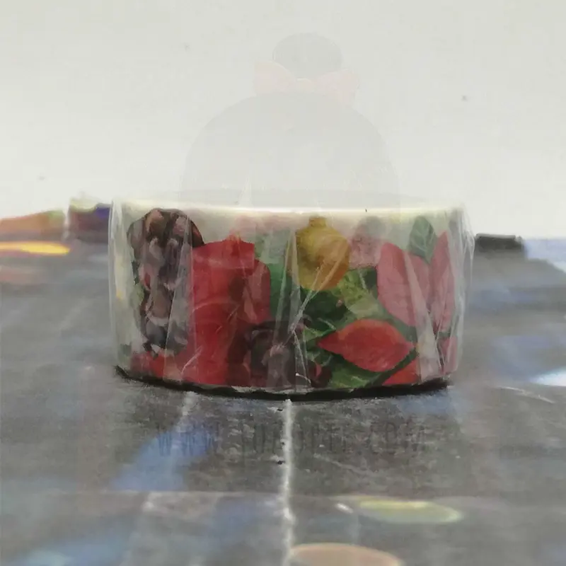 Bande March'e Masking Tape - Poinsettia Flower