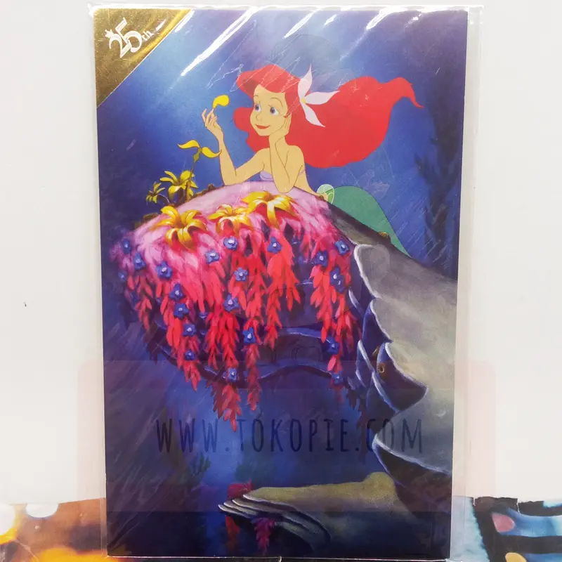 Disney 25th Anniversary Ariel Postcard