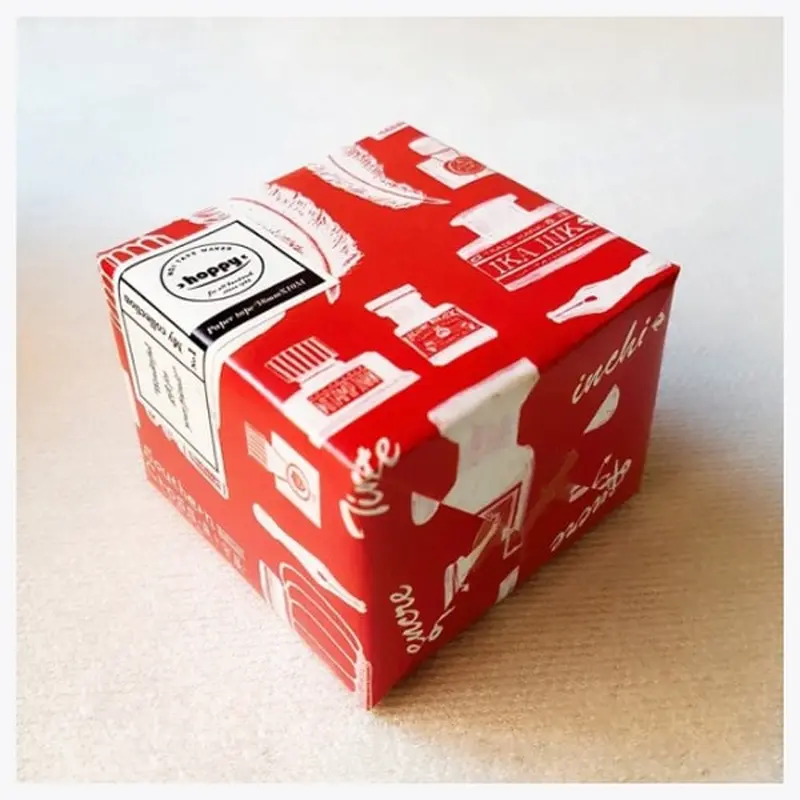 Hoppy Mini Box Tape - Red Ink
