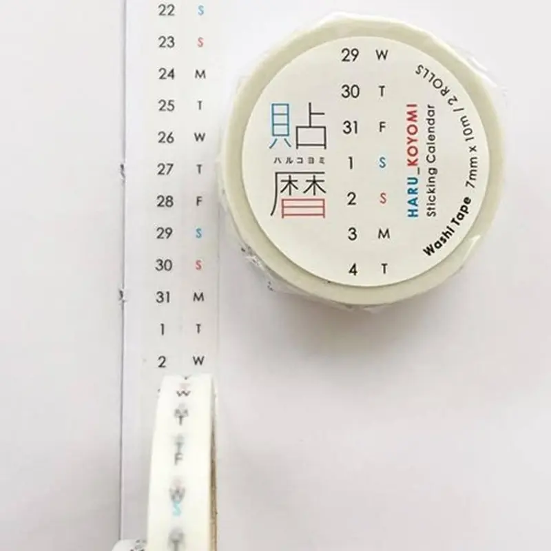 Icco Nico Masking Tape - Haru Koyomi Sticking Calendar