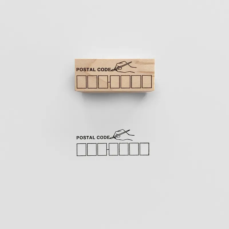 Knoopworks Rubber Stamp - Postal Code
