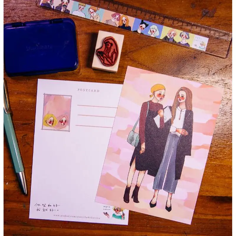 La Dolce Vita Postcard - Campus Girl
