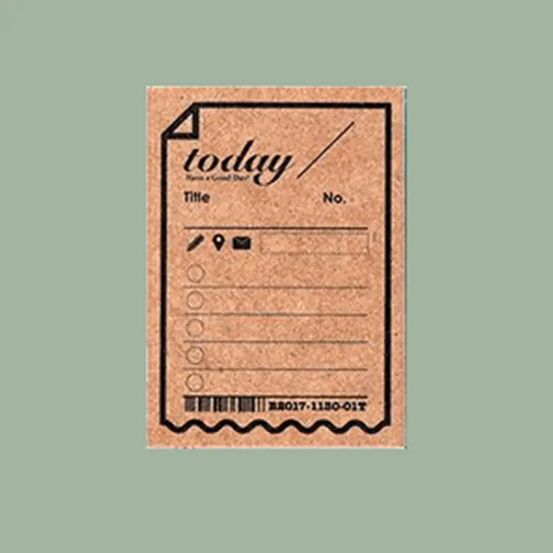 Lihaopaper Rubber Stamp - Today List