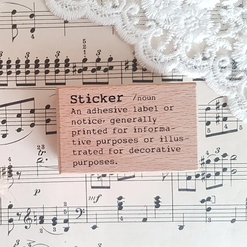 Liberty HK Rubber Stamp - Dictionary Sticker