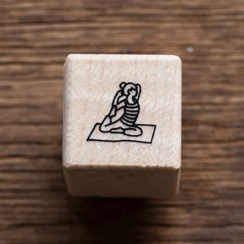 Plain Rubber Stamp - Yoga