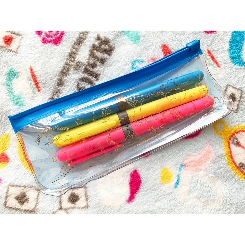 Sanrio Little Twin Stars Its' Demo BIC Highlighter With Pencase