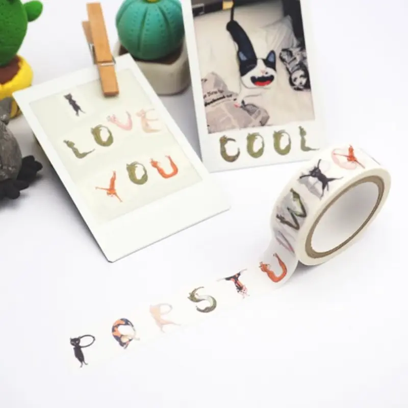 UP's Friends Masking Tape - Cat Letter