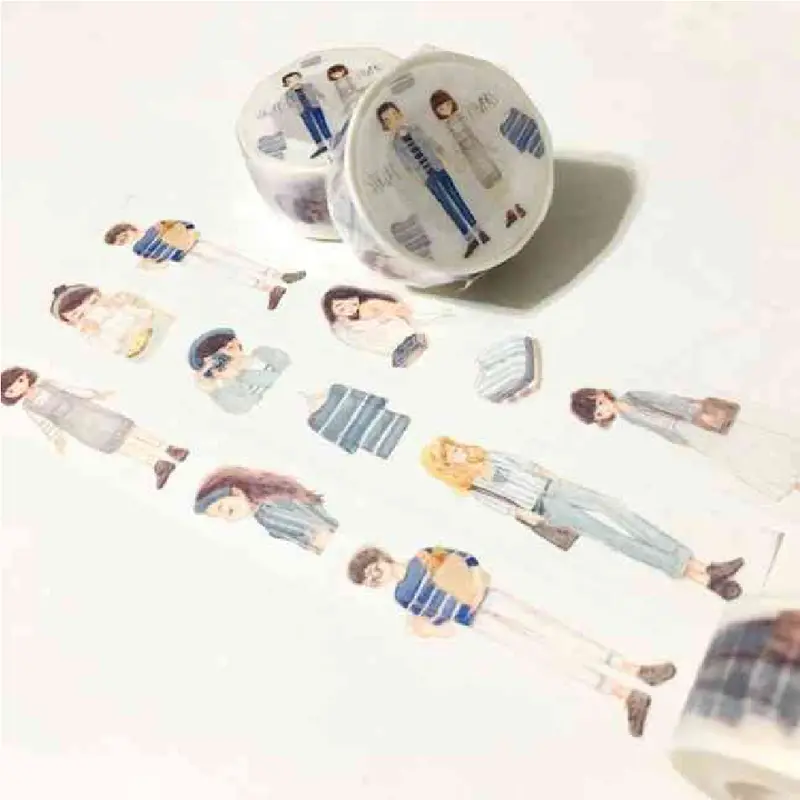 Washi Carrie Illustration Stripes Lover