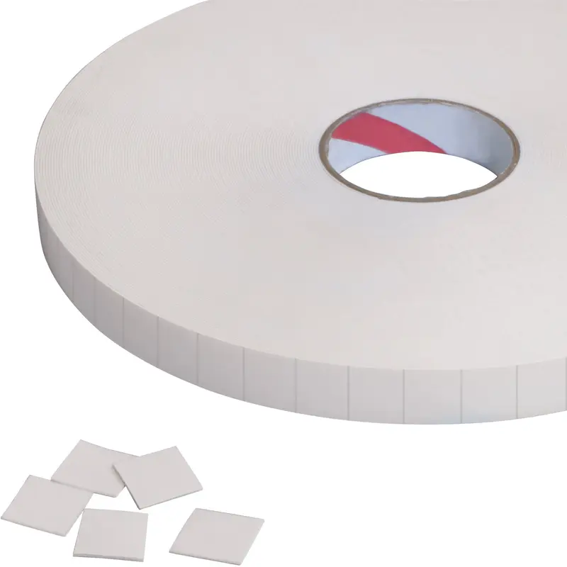 1/2 x 1/2" 1/16" Double Sided Foam Squares 1296/Case