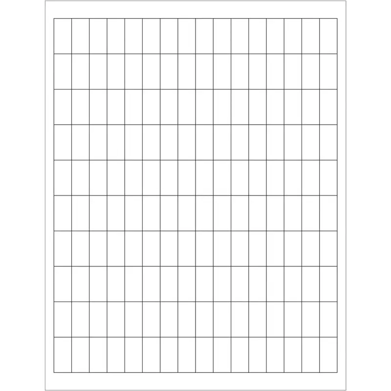 1/2 x 1" White Rectangle Laser Labels 16000/Case