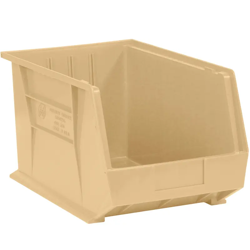 10 3/4 x 8 1/4 x 7 Ivory Plastic Bin Boxes  6/Case