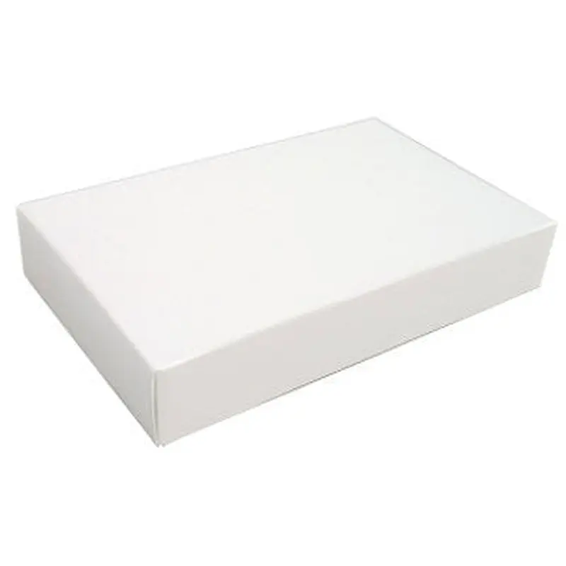 11-1/4 x 7-3/8 x 2 White 3 lb. Rectangular Candy Box LID 250/Case