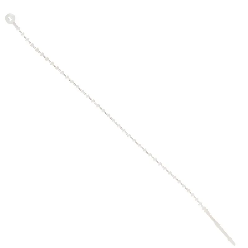 11" Beaded Releasable Security Tie - Natural 1000/Case