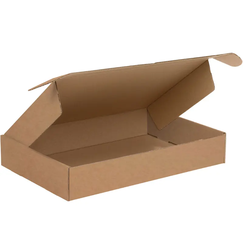12 1/8 x 9 1/4 x 2 Brown Corrugated Deluxe Literature Mailers  50/Bundle