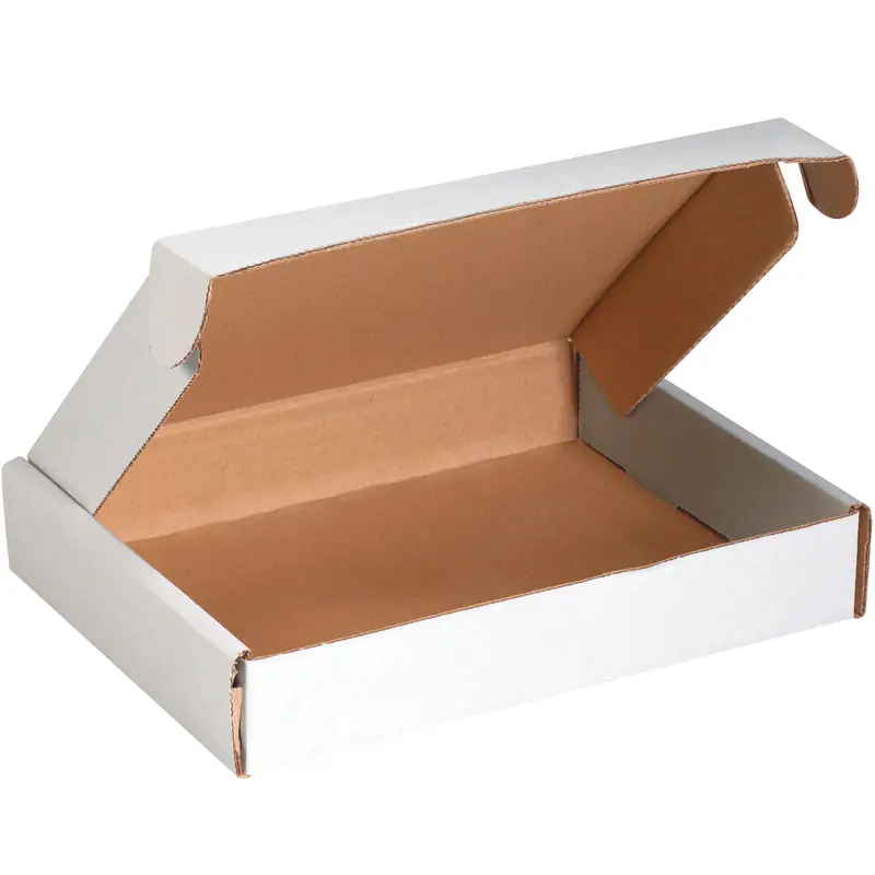 12 x 8 x 2 3/4 White Deluxe Literature Mailers  50/Bundle