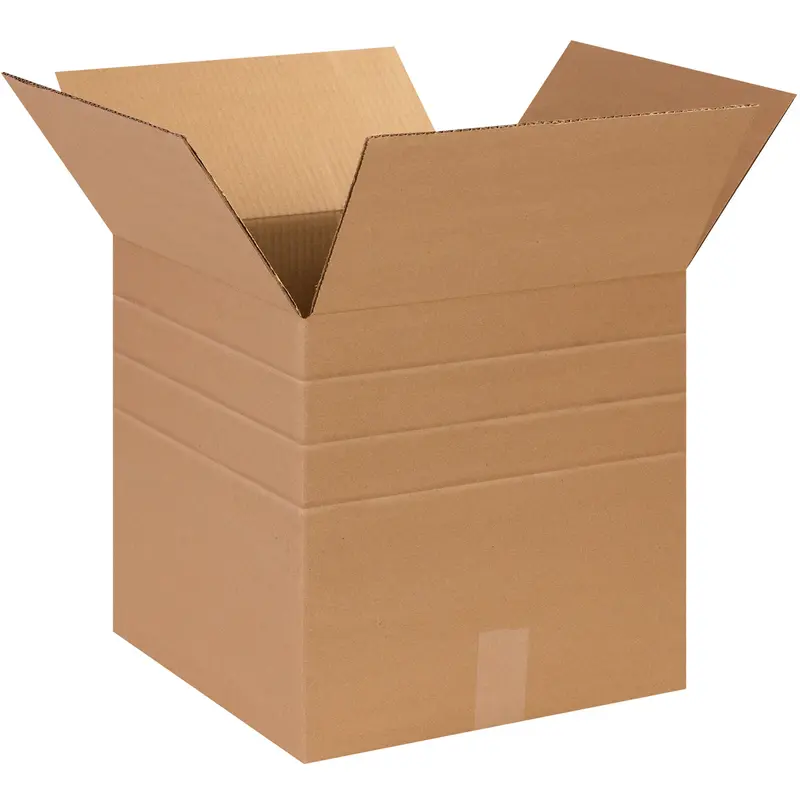 14 x 14 x 14 Multi Depth Corrugated Boxes  25/Bundle