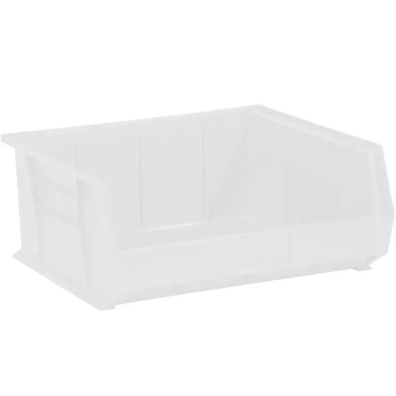 16 1/2 x 14 3/4 x 7 Clear Plastic Bin Boxes 6/Case