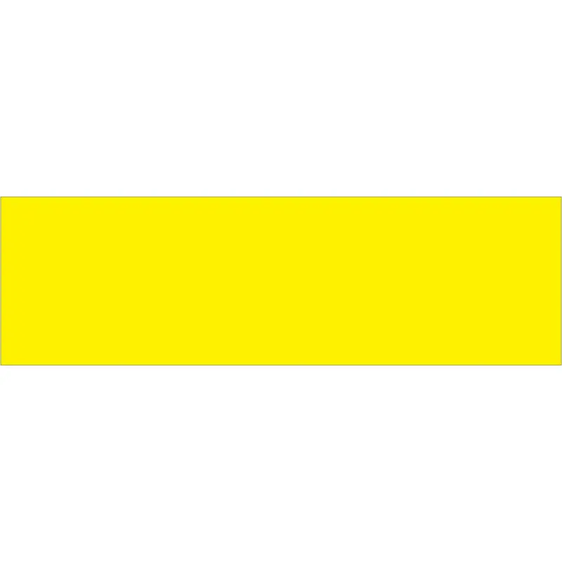 3 x 10" Fluorescent Yellow Inventory Rectangle Labels 250/Roll