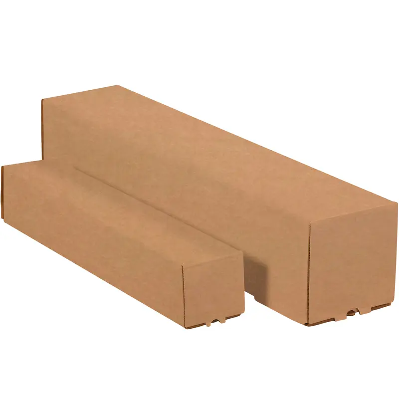 3 x 3 x 30 Square Kraft Corrugated Mailing Tube 25/Bundle